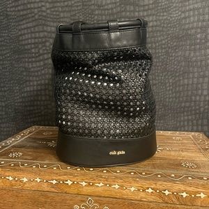 Cult Gaia black backpack bag